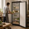 Positiivne külmkapp 376 L must 0/+8 °C