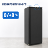 Positiivne külmkapp 376 L must 0/+8 °C