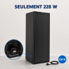 Positiivne külmkapp 376 L must 0/+8 °C