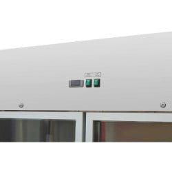 Positiivne külmkapp 1400 L 2 klaasustega GN 2/1