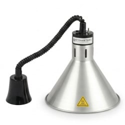 Lampe Chauffante Conique Argentée Dynasteel - Maintien des aliments chauds pour les professionnels de la restauration