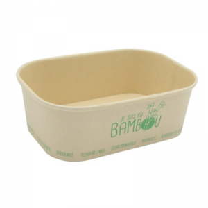 Bambusmikrolaineahjus kasutatav karbike "Ma olen bambus" - 75 cl - 50 tk komplekt