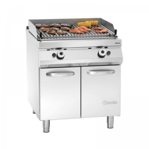Professionaalne gaasil töötav laavakivigrill Bartscher Seeria 900 - Grill V