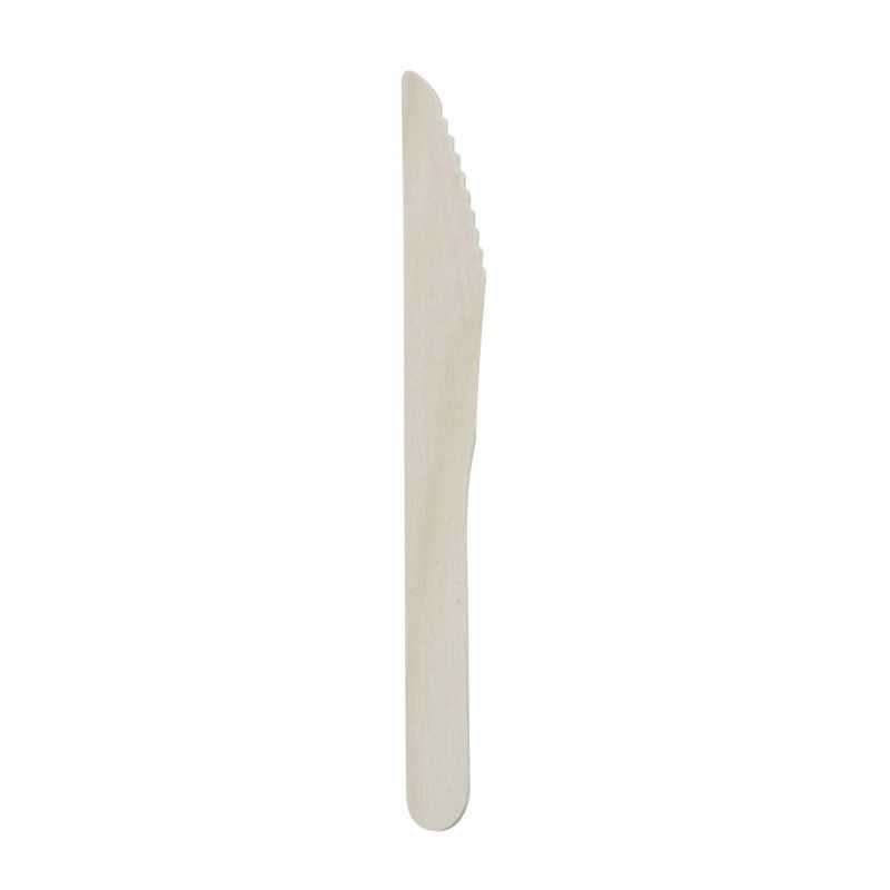 Couteau en bois de bouleau - 160 mm - Lot de 100 Couteau en bois de bouleau - 160 mm - Lot de 100