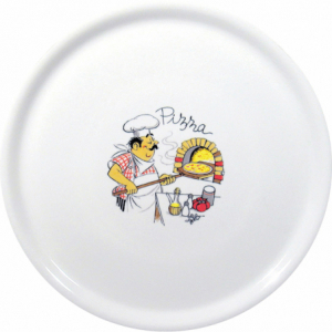 Graniidimustriga pitsataldrik - 330 mm läbimõõduga
