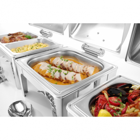 Chafing dish GN 2/3 viimistlus peegel poleeritud - Bränd HENDI - Fourniresto