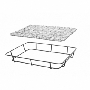 Leivakorv roostevabast terasest servaga - 400 x 300 mm