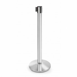 Kroomitud vastuvõtupost koos tagasitõmmatava ribaga