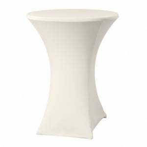 Housse pour Table Haute Crème - 850 mm de Diamètre