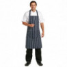 Põlle esitaskuga triibuline sinine ja valge 965 x 710 mm - Whites Chefs Clothing - Fourniresto