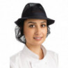 Navy Blue Trilby Hat With Mesh - Size M 570 mm - FourniResto - Fourniresto