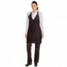 Musta polüester-puuvillane Tuxedo põlle esilukuga 698 x 838 mm - Chef Works - Fourniresto