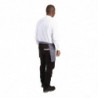 Serveerija lühike hall antratsiitpolüesterpuuvillast esiliist 750 x 373 mm - Whites Chefs Clothing - Fourniresto