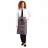 Serveerija hall antratsiitpolüesterpuuvillast esiliist 1000 x 700 mm - Whites Chefs Clothing - Fourniresto