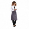 Serveerija hall antratsiitpolüesterpuuvillast esiliist 1000 x 700 mm - Whites Chefs Clothing - Fourniresto