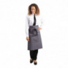 Serveerija hall antratsiitpolüesterpuuvillast esiliist 1000 x 700 mm - Whites Chefs Clothing - Fourniresto