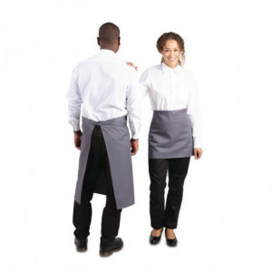 Serveerija hall antratsiitpolüesterpuuvillast esiliist 1000 x 700 mm - Whites Chefs Clothing - Fourniresto