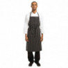 Mustvalgete triipudega premium-kvaliteediga põll - Chef Works - Fourniresto