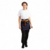 Serveerija teksariietest sinine esiliist koos ooker vööga puuvillast 700 x 430 mm - Whites Chefs Clothing - Fourniresto