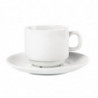 Valge virnastatav teetass Whiteware 200 ml Ø 80 mm - Komplekt 12 - Olympia - Fourniresto Valge virnastatav teetass Whiteware 200 ml Ø 80 mm - Komplekt 12 - Olympia - Fourniresto