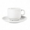 Valge virnastatav teetass Whiteware 200 ml Ø 80 mm - Komplekt 12 - Olympia - Fourniresto Valge virnastatav teetass Whiteware 200 ml Ø 80 mm - Komplekt 12 - Olympia - Fourniresto