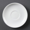 White Stackable Saucer - Set of 12 - Olympia - Fourniresto
