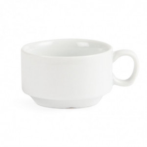 Valge virnastatav espressotass 85 ml Ø 80 mm - Komplekt 12 - Olympia - Fourniresto