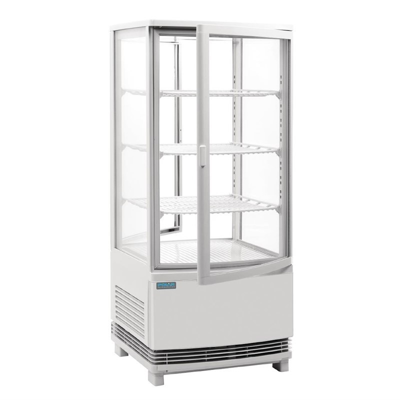 Valge positiivne jahutusvitrine 2 kumerat ust 86 L - Polar Valge positiivne jahutusvitrine 2 kumerat ust 86 L - Polar