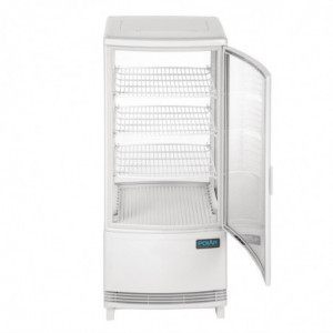 Valge positiivne jahutusvitrine 2 kumerat ust 86 L - Polar