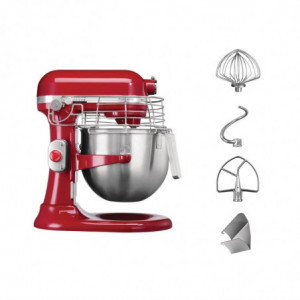 Professionaalne punane köögikombain 6,9 L - KitchenAid - Fourniresto