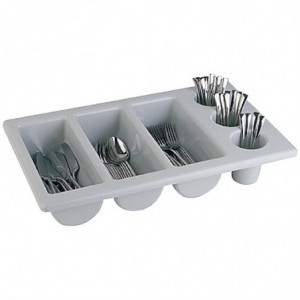 Nõudealus hall 6 sektsiooniga GN 1/1 325 x 530 mm - APS - Fourniresto