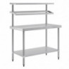 Roostevabast terasest ettevalmistuslaud koos GN-kaanega 1200 x 600 mm - Vogue - Fourniresto