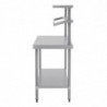 Roostevabast terasest ettevalmistuslaud koos GN-kaanega 1200 x 600 mm - Vogue - Fourniresto