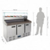 Pitsa ettevalmistuslett 3 ustega 368 L - Polar - Fourniresto