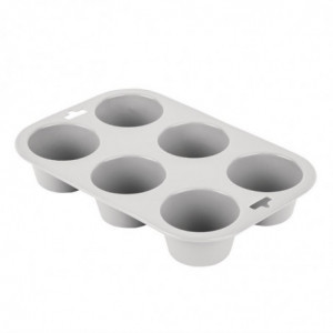 Plastikust painduv 6 muffini vorm - Vogue - Fourniresto