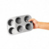 Plastikust painduv 6 muffini vorm - Vogue - Fourniresto