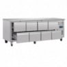 Table Réfrigérée Gn 1/1 Ventilée 8 Tiroirs Série U - 616 L - Polar