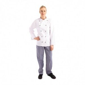 Kokandusvest Chicago pikkade varrukatega valge M suurus - Whites Chefs Clothing - Fourniresto
