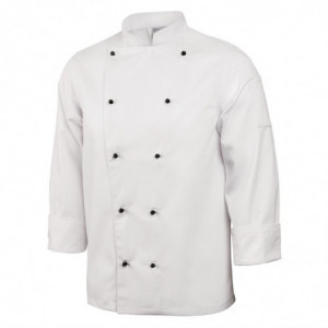 Kokandusvest Chicago pikkade varrukatega valge M suurus - Whites Chefs Clothing - Fourniresto