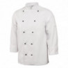Kokandusvest Chicago pikkade varrukatega valge M suurus - Whites Chefs Clothing - Fourniresto