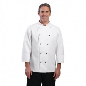 Kokandusvest Chicago pikkade varrukatega valge M suurus - Whites Chefs Clothing - Fourniresto
