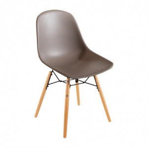 PP-st valatud tool metallraamiga Arlo Café - 2 tk komplektis - Bolero - Fourniresto