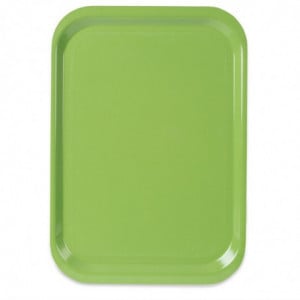 Trapezoidal Polyester Service Tray GN 500x325mm Green - Roltex - Fourniresto