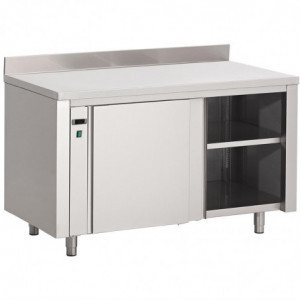 Roostevabast terasest soojenduskapp tagaseinaga - L 2000 x P 700mm - Gastro M