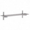 Ajourdatud seinariiul roostevabast terasest - L 1800 x 400mm - Gastro M