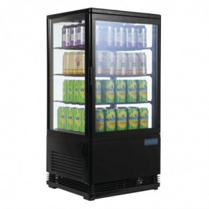 Must positiivne jahutusvitrine C-seeria - 68 L - Polar