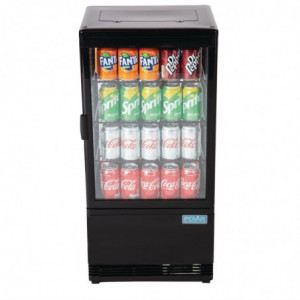 Must positiivne jahutusvitrine C-seeria - 68 L - Polar