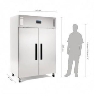 Negatiivne GN-külmik kahe uksega G-seeria - 1200L - Polar