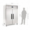 Negatiivne GN-külmik kahe uksega G-seeria - 1200L - Polar
