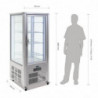 Vitrine küpsetistele roostevabast terasest 1 klaasuksega seeria G - 400L - Polar - Fourniresto
